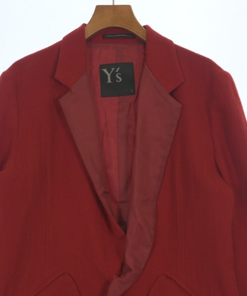 Y's（ワイズ）チェスターコート 赤 サイズ:3(M位) レディース/2200727104045