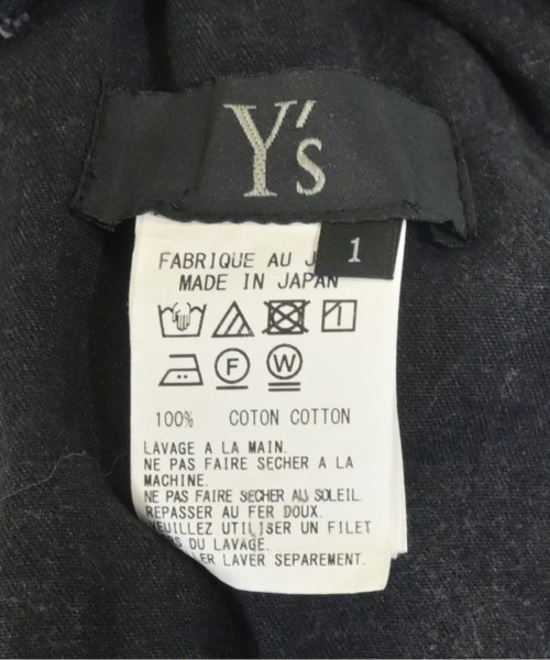 Y's（ワイズ）シャツワンピース 黒 サイズ:1(XS位) レディース/2200728728370