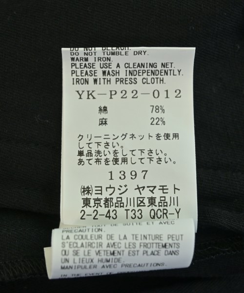 Y's（ワイズ）オールインワン/サロペット 黒 サイズ:1(XS位) レディース/2200728728424