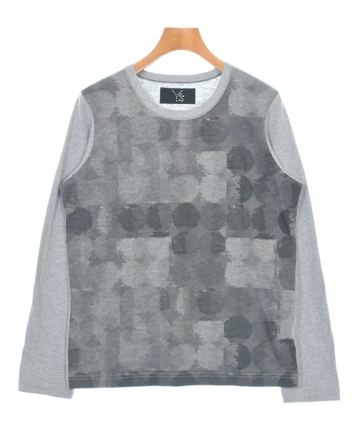 Y's ワイズ Tシャツ・カットソー 2(S位) グレー 【古着】【中古】 Y's（ワイズ）Tシャツ・カットソー グレー サイズ:2(S位) レディース