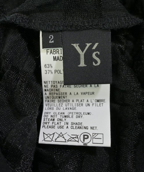 Y's（ワイズ）Tシャツ・カットソー 黒 サイズ:2(S位) レディース/2200682949019