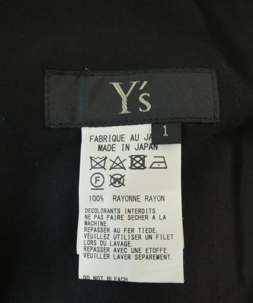 Y's（ワイズ）その他 黒 サイズ:1(XS位) レディース/2200683267174