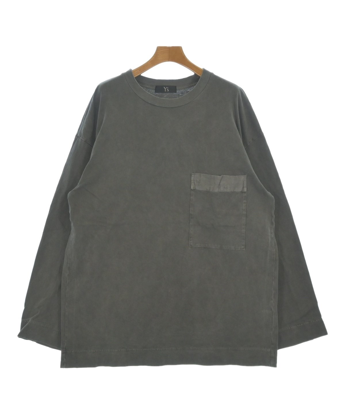 Y's ワイズ Tシャツ・カットソー S グレー 【古着】【中古】【送料無料】 Y's（ワイズ）Tシャツ・カットソー グレー サイズ:2(S位) レディース