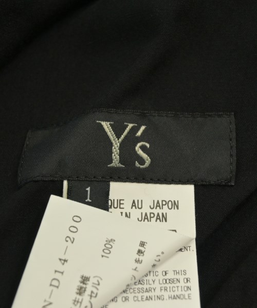 Y's（ワイズ）シャツワンピース 黒 サイズ:1(XS位) レディース/2200684167022