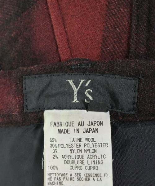 Y's（ワイズ）カーゴパンツ 赤 サイズ:2(S位) レディース/2200679783107
