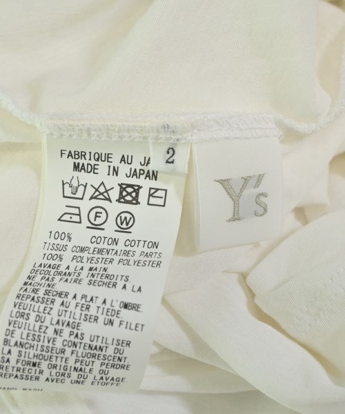 Y's（ワイズ）Tシャツ・カットソー 白 サイズ:2(S位) レディース/2200680559036