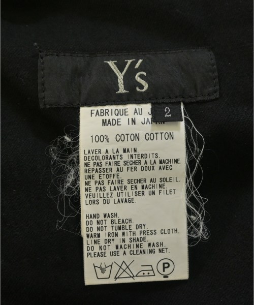 Y's（ワイズ）クロップドパンツ 黒 サイズ:2(S位) レディース/2200683621051
