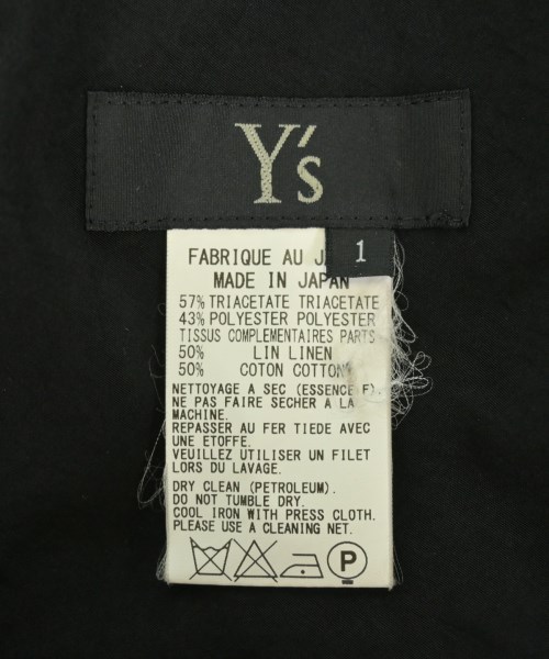 Y's（ワイズ）ワンピース 黒 サイズ:1(XS位) レディース/2200683621068