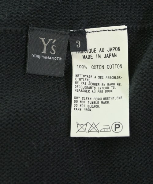 Y's（ワイズ）カーディガン 黒 サイズ:3(M位) レディース/2200681315068