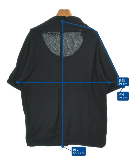 Y's（ワイズ）Tシャツ・カットソー 黒 サイズ:2(S位) レディース/2200682324083