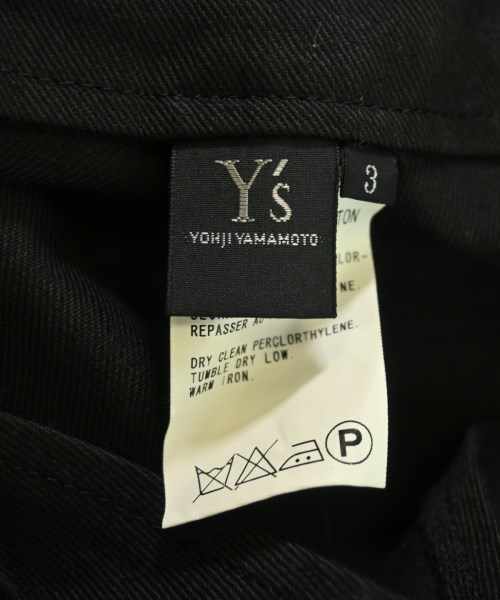 Y's（ワイズ）クロップドパンツ 黒 サイズ:3(M位) レディース/2200682324137