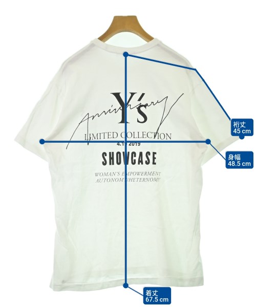 Y's（ワイズ）Tシャツ・カットソー 白 サイズ:2(S位) レディース/2200687574056