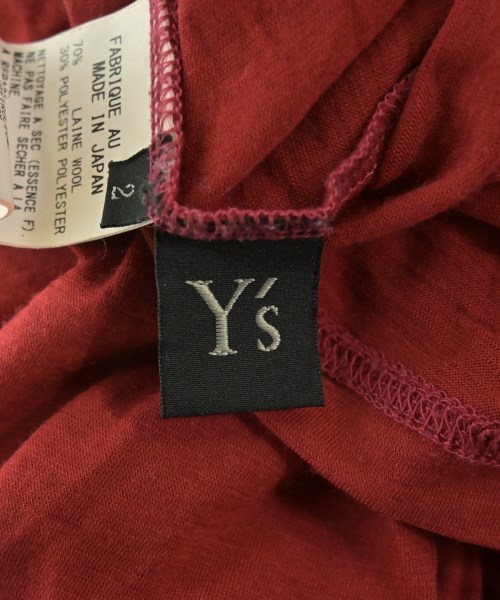 Y's（ワイズ）Tシャツ・カットソー 赤 サイズ:2(S位) レディース/2200688942106