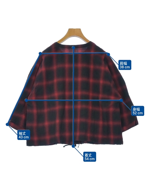 Y'S for living（ワイズリビング）カジュアルシャツ 赤 サイズ:F レディース/2200627433160