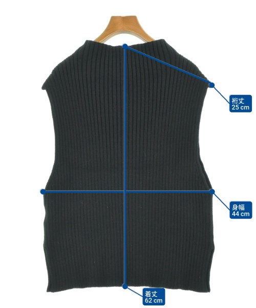 Y'S for living（ワイズリビング）ベスト/ノースリーブ 黒 サイズ:-(XL位) レディース/2200679202073