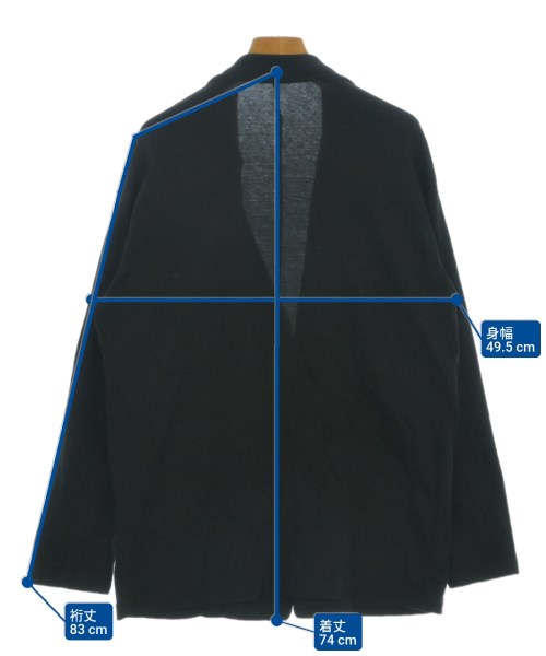 Y'S for living（ワイズリビング）カジュアルジャケット 黒 サイズ:F レディース/2200658048036