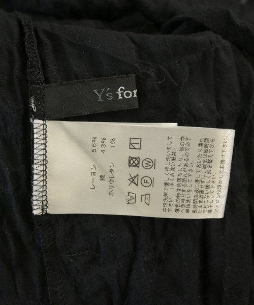 Y'S for living（ワイズリビング）カジュアルシャツ 黒 サイズ:F レディース/2200658048043