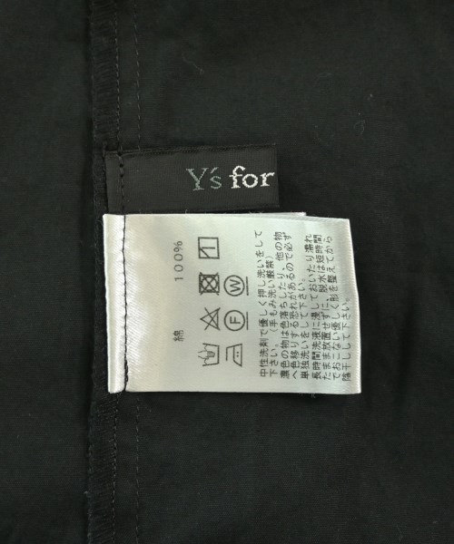 Y'S for living（ワイズリビング）シャツワンピース 黒 サイズ:-(M位) レディース/2200660078083