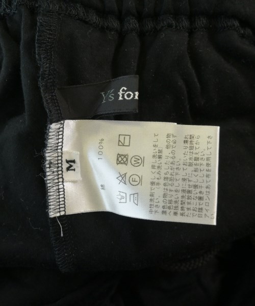 Y'S for living（ワイズリビング）スウェットパンツ 黒 サイズ:M レディース/2200648486053