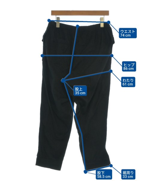 Y'S for living（ワイズリビング）スウェットパンツ 黒 サイズ:M レディース/2200648486053