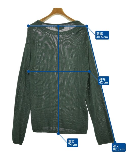 Y's for men（ワイズフォーメン）ニット・セーター 緑 サイズ:3(L位) メンズ/2200642133014