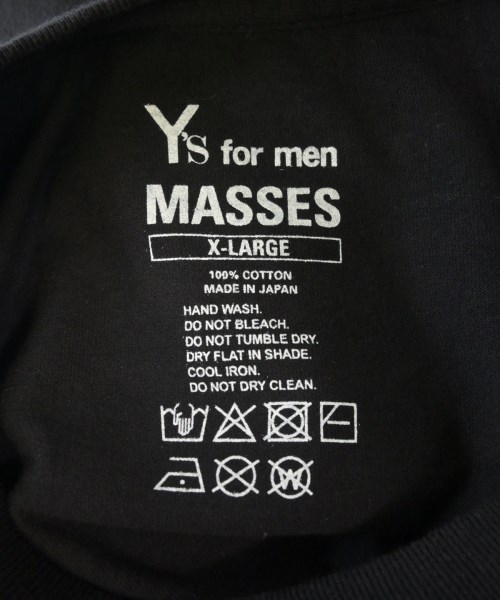 Y's for men（ワイズフォーメン）Tシャツ・カットソー 黒 サイズ:4(XL位) メンズ/2200623591031