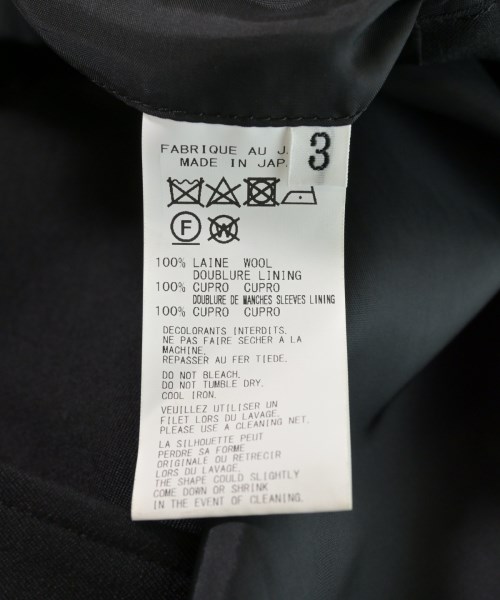 Y's for men（ワイズフォーメン）カジュアルジャケット 黒 サイズ:3(L位) メンズ/2200623798034