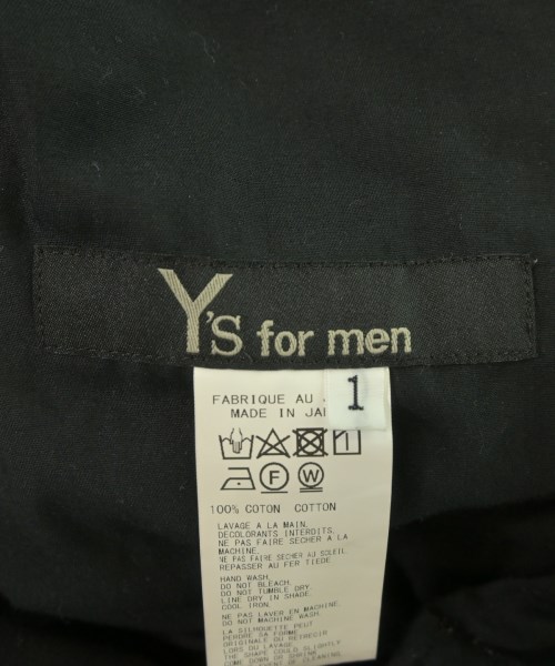 Y's for men（ワイズフォーメン）カーゴパンツ 黒 サイズ:1(S位) メンズ/2200627446030