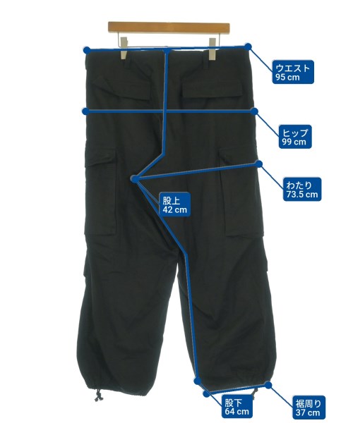 Y's for men（ワイズフォーメン）カーゴパンツ 黒 サイズ:1(S位) メンズ/2200627446030