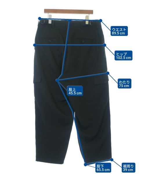 Y's for men（ワイズフォーメン）カーゴパンツ 黒 サイズ:2(S位) メンズ/2200671352073