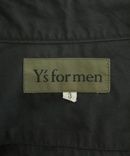 Y's for men（ワイズフォーメン）カジュアルシャツ 黒 サイズ:3(M位) メンズ/2200674576063