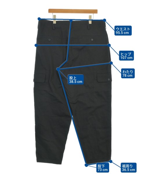 Y's for men（ワイズフォーメン）カーゴパンツ 黒 サイズ:3(L位) メンズ/2200675189040