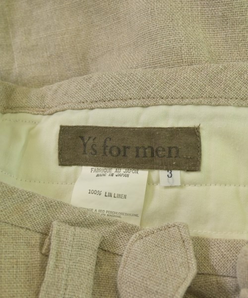 Y's for men（ワイズフォーメン）ショートパンツ ベージュ サイズ:3(L位) メンズ/2200676261011