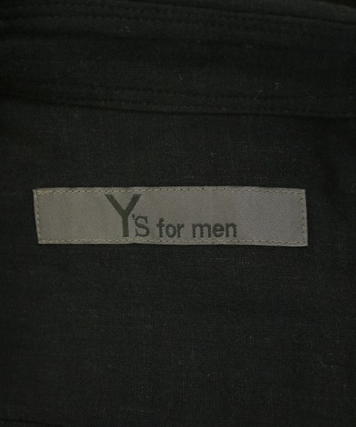 Y's for men（ワイズフォーメン）カジュアルシャツ 黒 サイズ:2(S位) メンズ/2200677513010