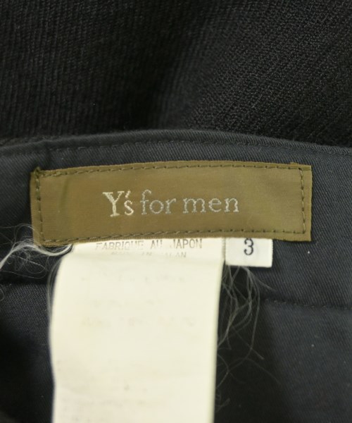 Y's for men（ワイズフォーメン）スラックス 黒 サイズ:3(L位) メンズ/2200677563039