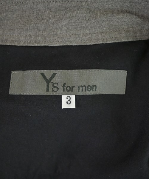 Y's for men（ワイズフォーメン）カジュアルシャツ 黒 サイズ:3(M位) メンズ/2200678636022