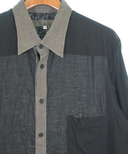 Y's for men（ワイズフォーメン）カジュアルシャツ 黒 サイズ:3(M位) メンズ/2200678636022