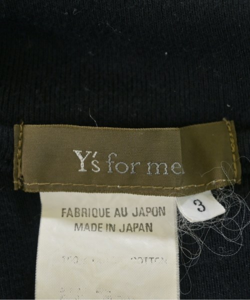 Y's for men（ワイズフォーメン）スウェット 黒 サイズ:3(M位) メンズ/2200702046025