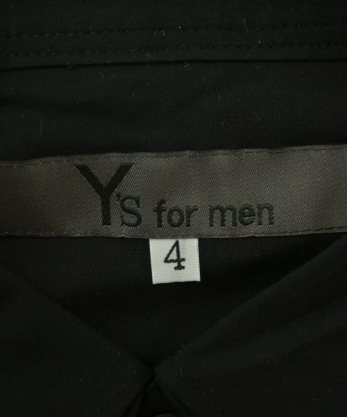Y's for men（ワイズフォーメン）カジュアルシャツ 黒 サイズ:4(XL位) メンズ/2200654634011