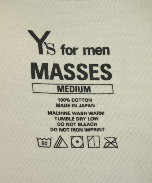 Y's for men（ワイズフォーメン）Tシャツ・カットソー 白 サイズ:3(M位) メンズ/2200654888049