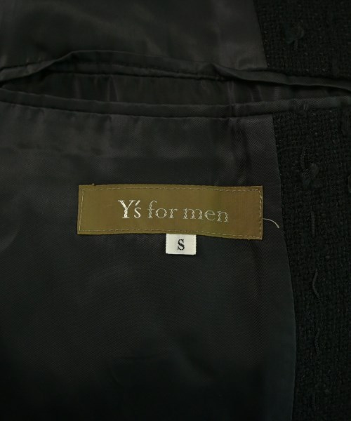 Y's for men（ワイズフォーメン）カジュアルジャケット 黒 サイズ:S メンズ/2200656316137