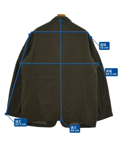 Y's for men（ワイズフォーメン）カジュアルジャケット 茶 サイズ:M メンズ/2200656570089