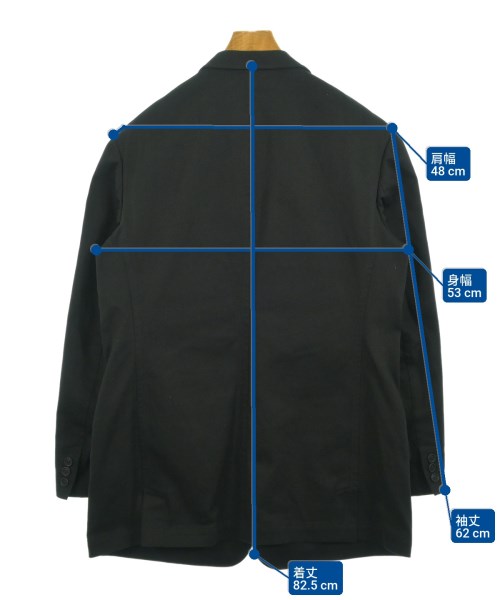 Y's for men（ワイズフォーメン）カジュアルジャケット 黒 サイズ:3(L位) メンズ/2200657677039