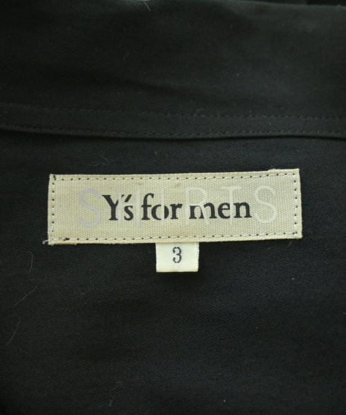 Y's for men（ワイズフォーメン）カジュアルシャツ 黒 サイズ:3(M位) メンズ/2200657855024