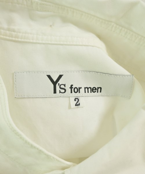 Y's for men（ワイズフォーメン）カジュアルシャツ 白 サイズ:2(S位) メンズ/2200711751019