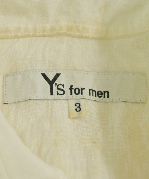 Y's for men（ワイズフォーメン）カジュアルシャツ 白 サイズ:3(L位) メンズ/2200711762015