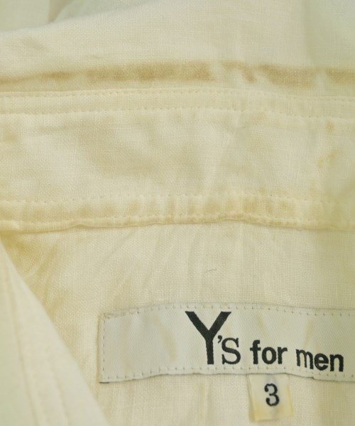Y's for men（ワイズフォーメン）カジュアルシャツ 白 サイズ:3(L位) メンズ/2200711762015