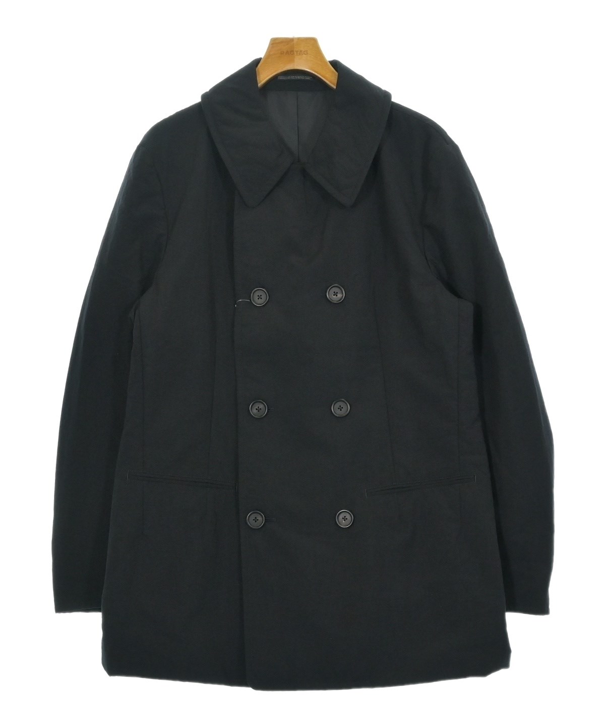 Y's ワイズ　Pコート Y's for men（ワイズフォーメン）ピーコート 黒 サイズ:4(L位) メンズ