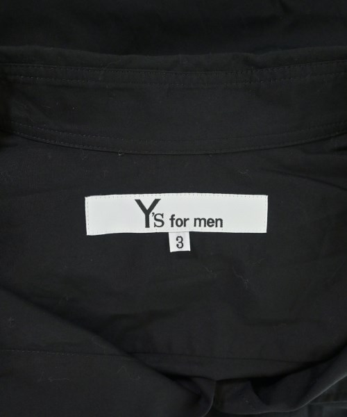Y's for men（ワイズフォーメン）カジュアルシャツ 黒 サイズ:3(L位) メンズ/2200703145017