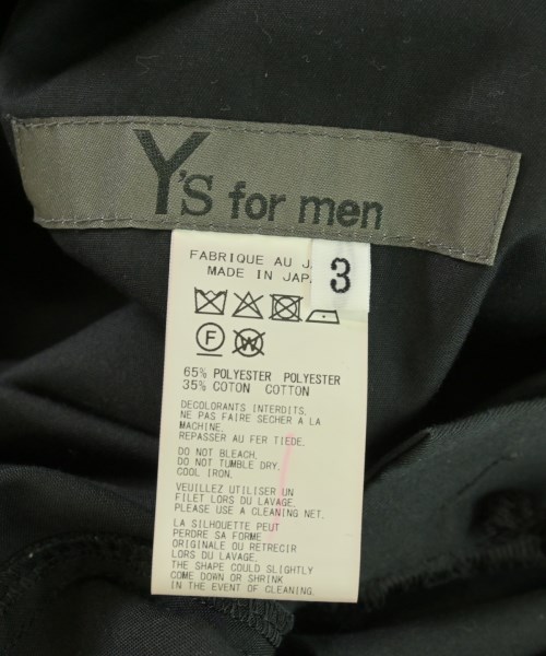 Y's for men（ワイズフォーメン）その他 黒 サイズ:3(L位) メンズ/2200703525086